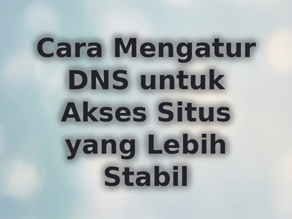 Pengaturan DNS
